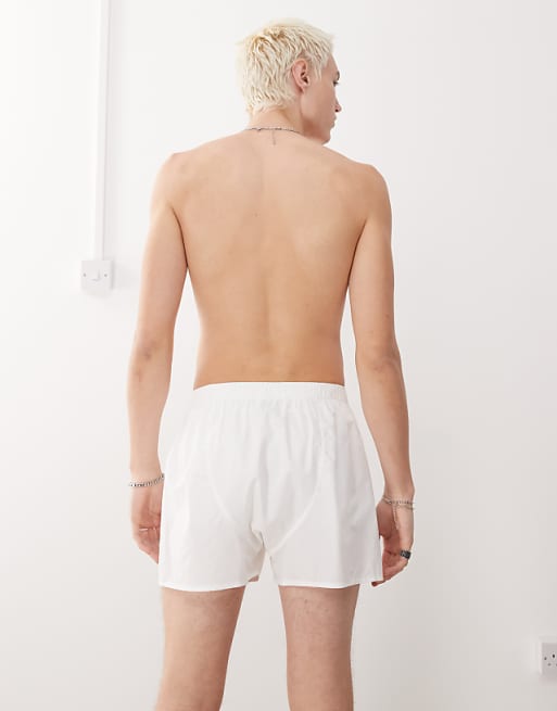 Weekday 2-pack Boxer Shorts In White And Black Check