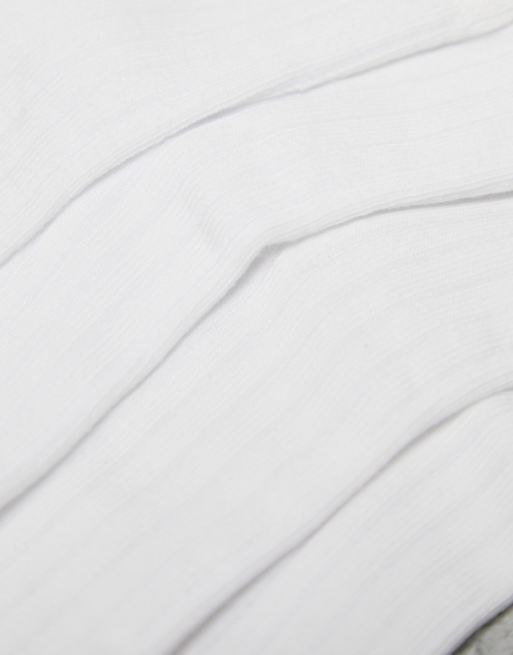Weekday Bella 3-pack Ribbed Socks In White