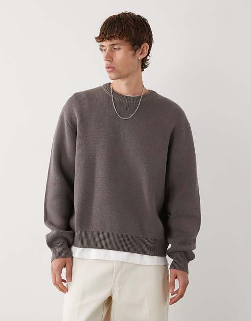Weekday jumper in dark mole exclusive to ASOS