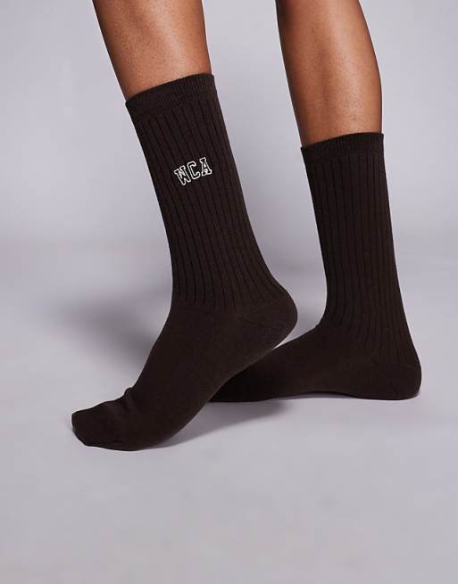 Weekend Collective sock in chocolate
