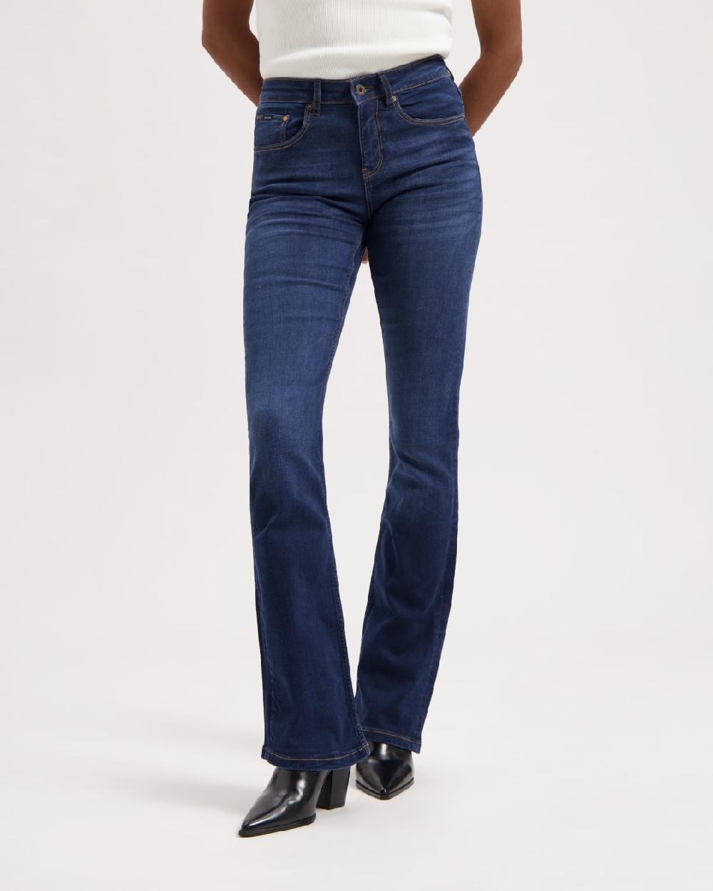 kuyichi Amy Bootcut Herbal Blue