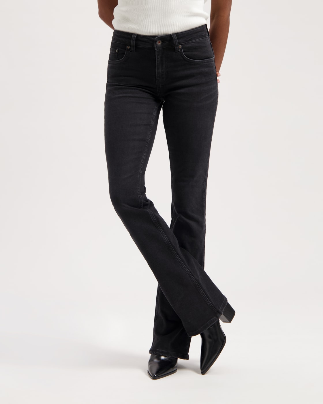 Kuyichi Amy Bootcut Worn In Black