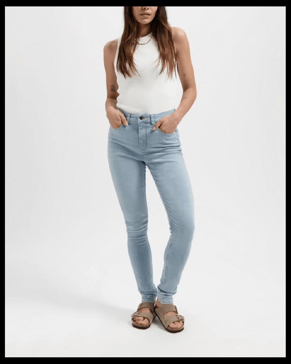 Kuyichi Carey High Rise Skinny Sky Blue