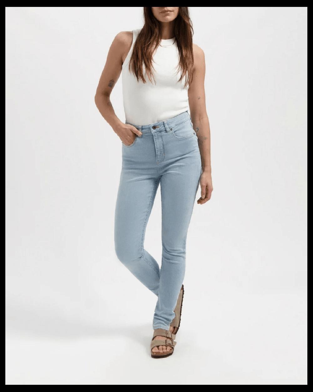 Kuyichi Carey High Rise Skinny Sky Blue