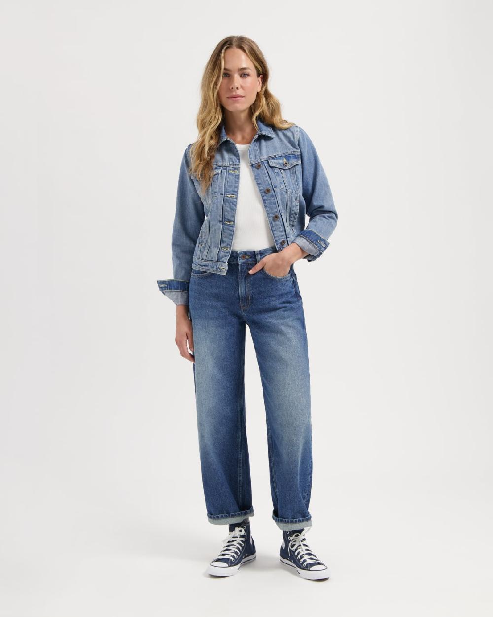 Kuyichi Chelsea Jacket Vintage Blue