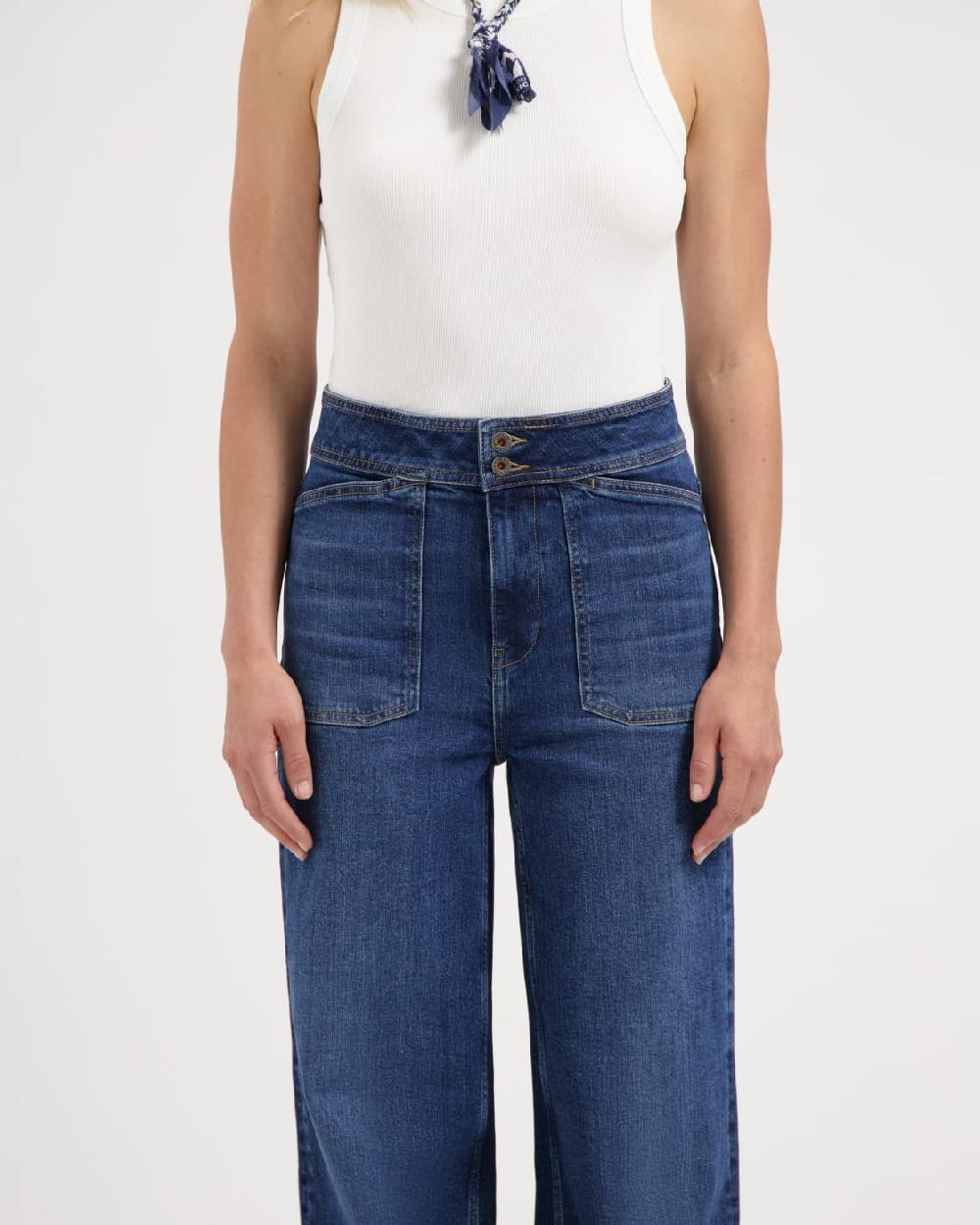 Kuyichi Farrah Worker Faded Blue