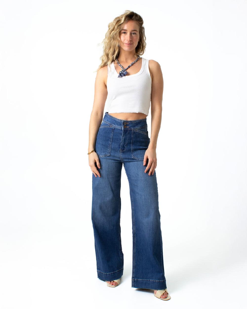 kuyichi Farrah Worker Ocala blue