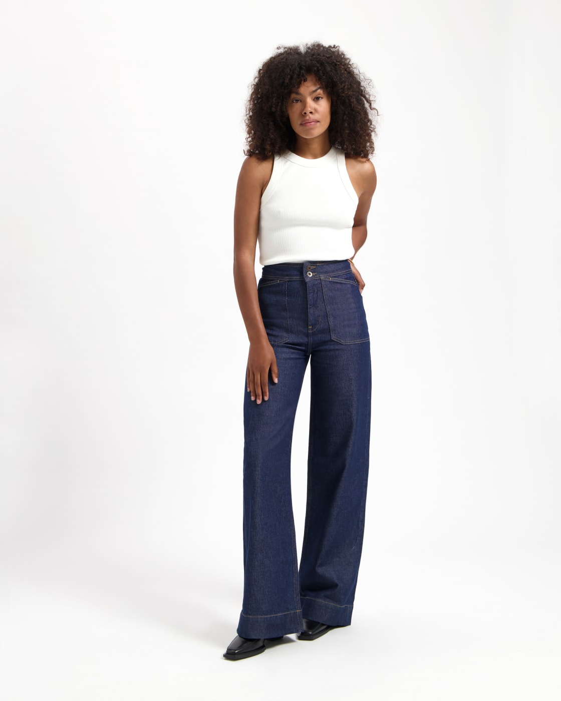 Kuyichi Farrah Worker Rinse