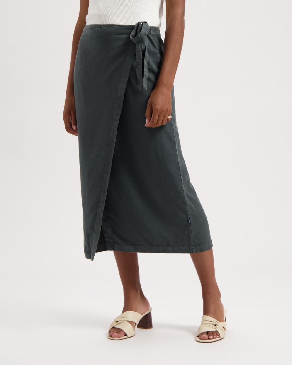 Kuyichi Hanna Tencel Wrap Skirt