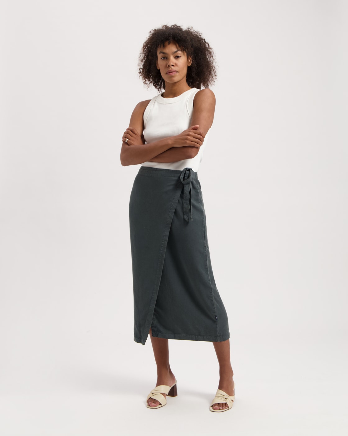 kuyichi Hanna Tencel Wrap Skirt