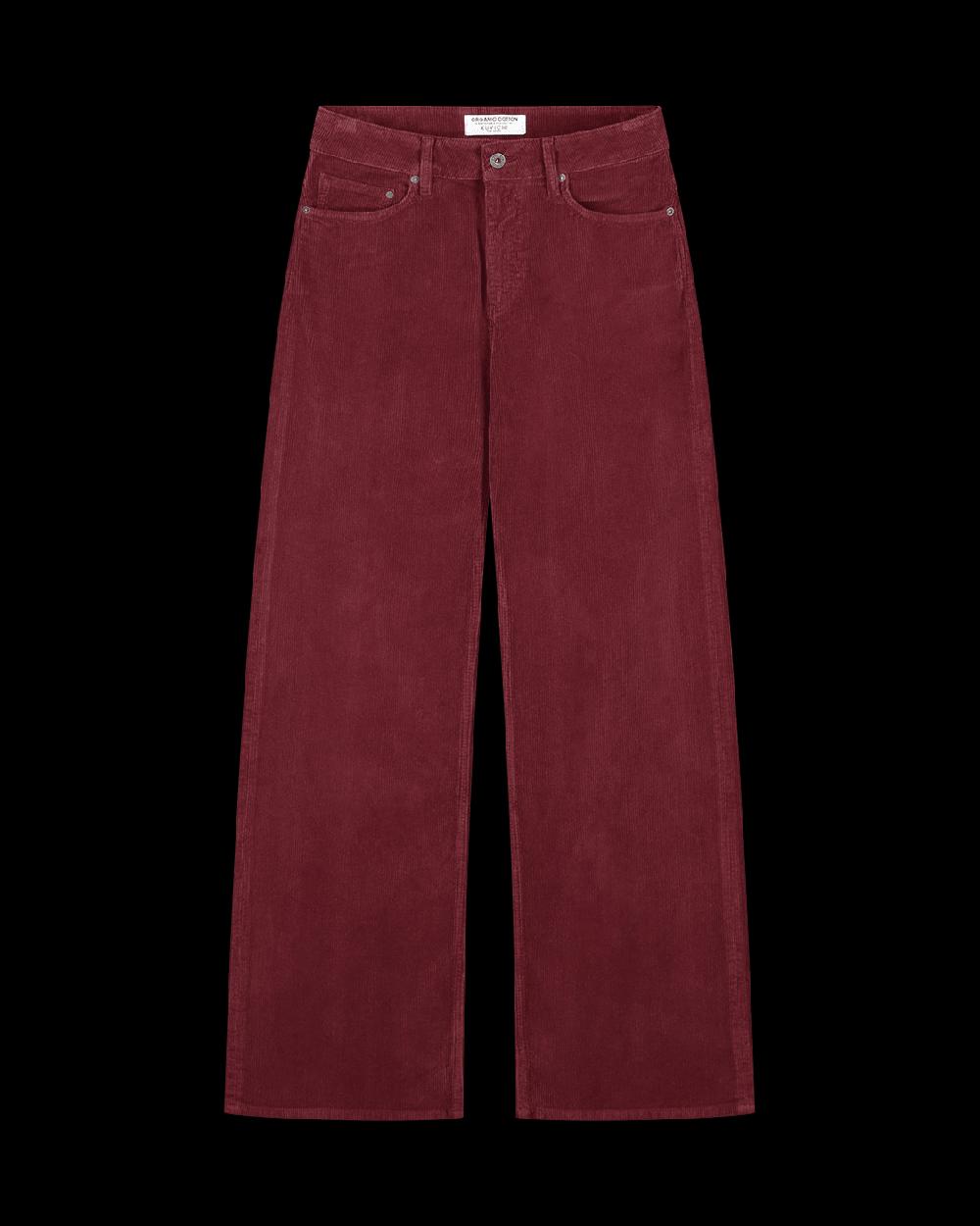 kuyichi Harper Loose Flare Corduroy Bordeaux