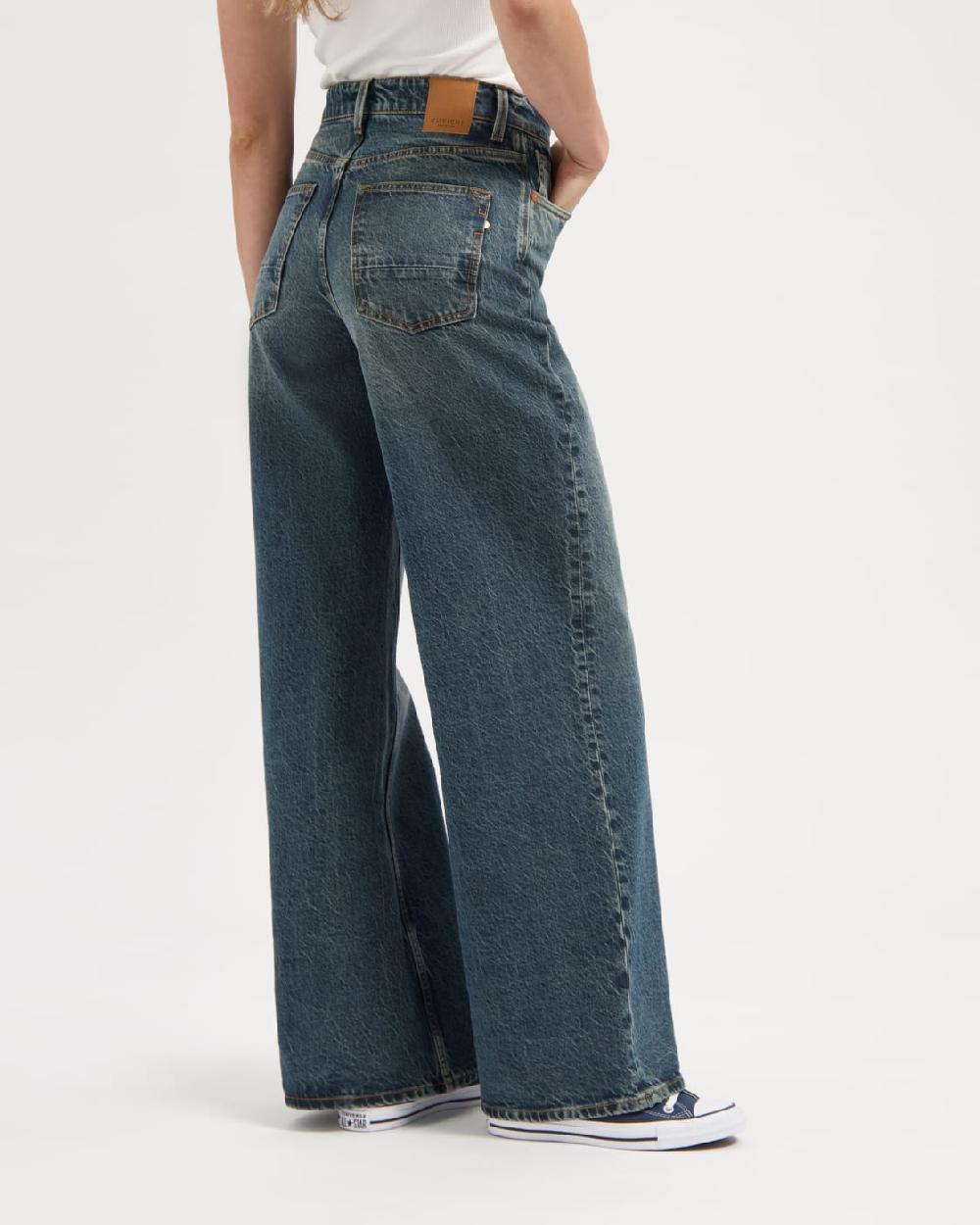 Kuyichi Harper Loose Flare Retro Blue