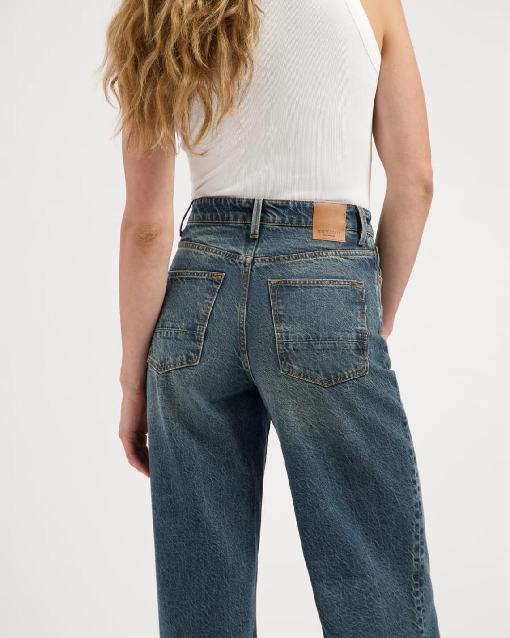 Kuyichi Harper Loose Flare Retro Blue