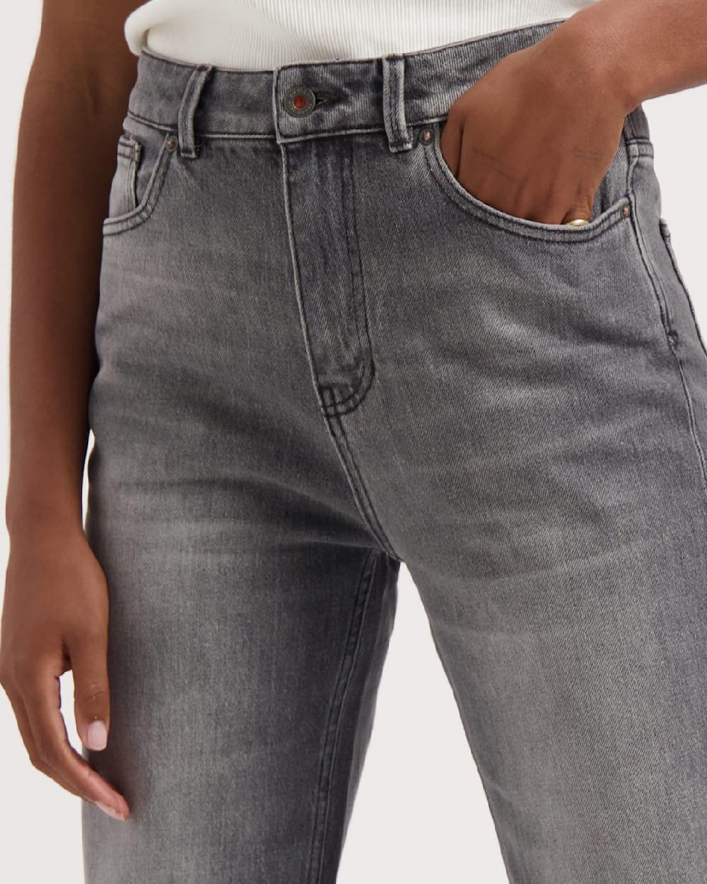 Kuyichi Izabella Loose Straight Faded Grey