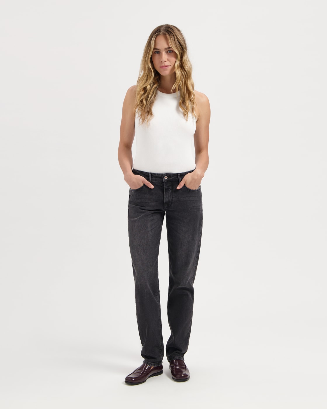 kuyichi Jenna Boyfriend Vintage Black