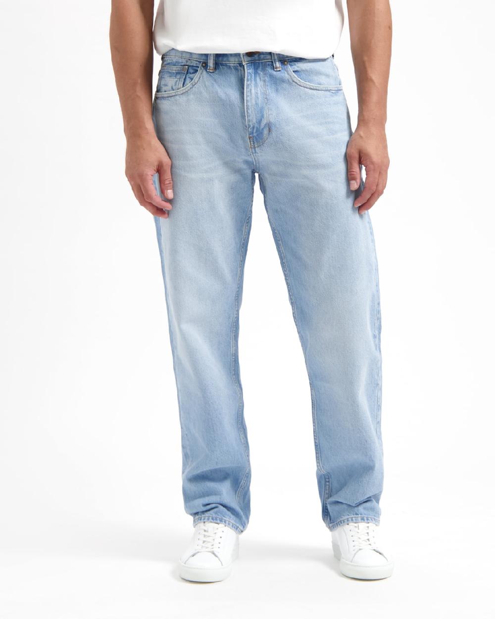 kuyichi Larry Loose Light Blue