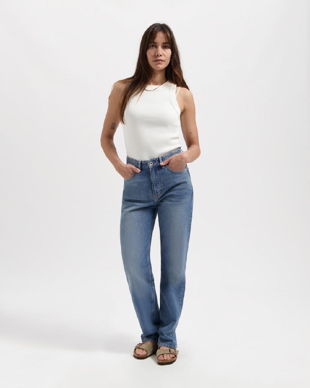 Kuyichi Rosa Straight Soul Blue