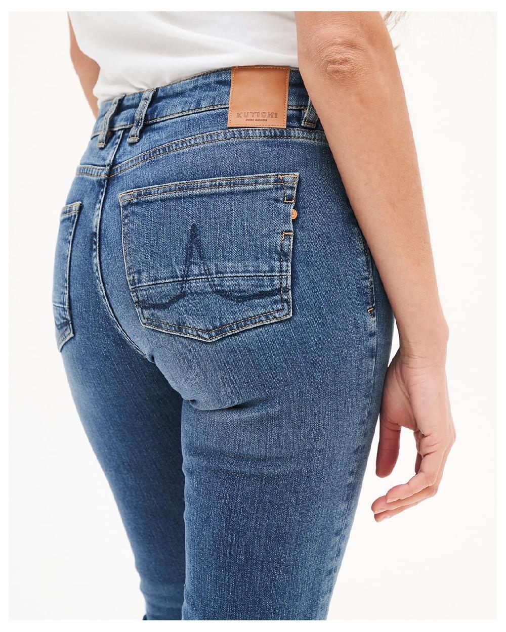Kuyichi Sara Straight Worn Indigo
