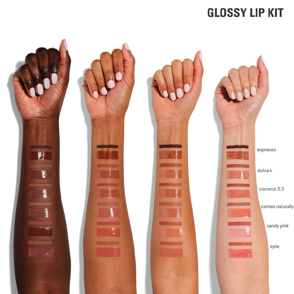Kylie Cosmetics Glossy Lip Kit & Skin Tint Blurring Elixir Duo