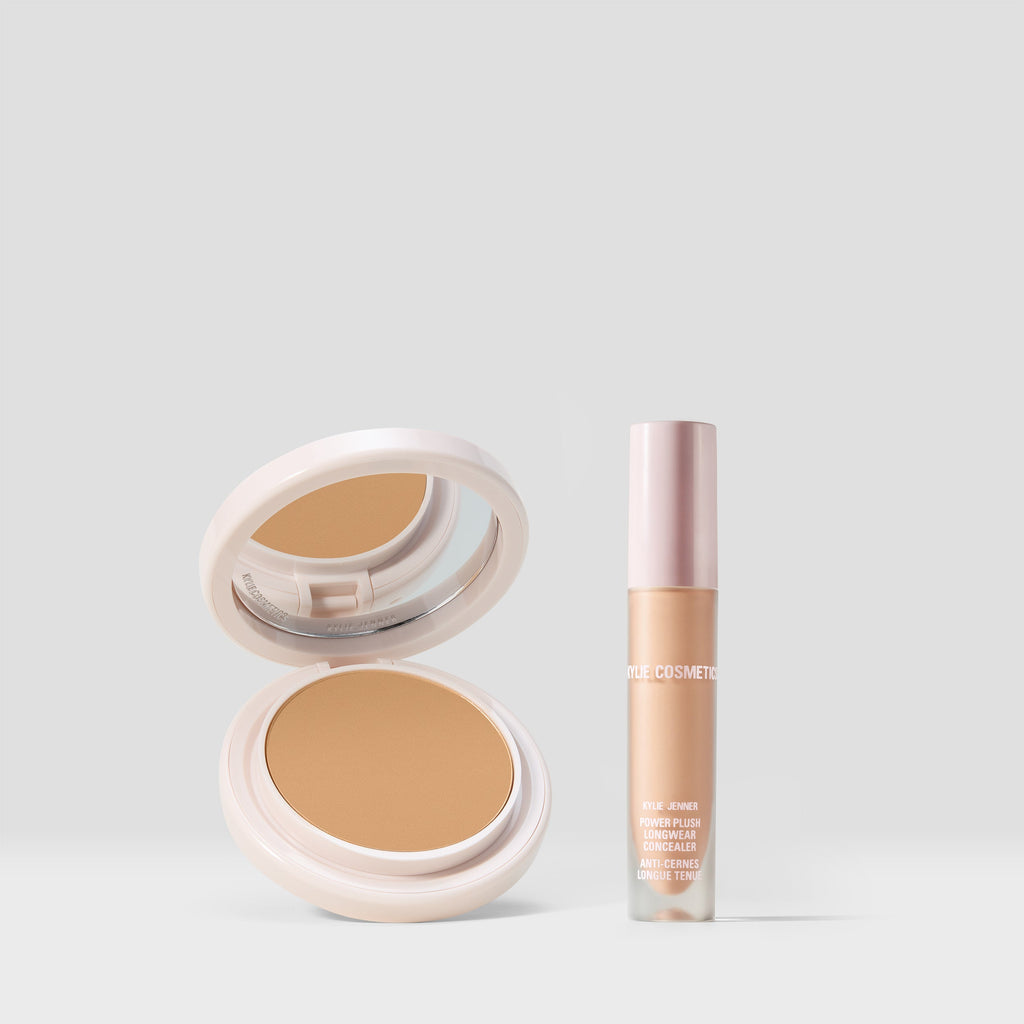 kylie cosmetics Natural Blur Powder Foundation & Power Plush Concealer Duo