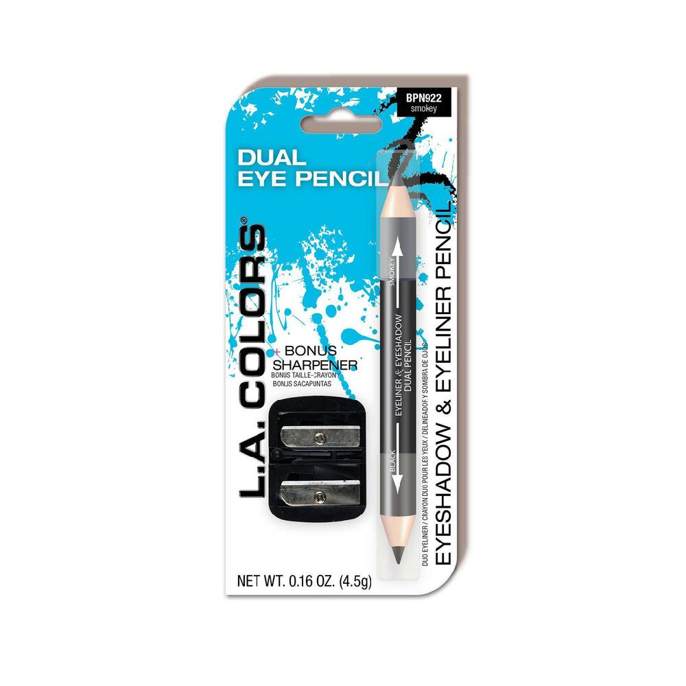 L.a. Colors Dual Liner & Shadow Pencil W/ Sharpener (carded)