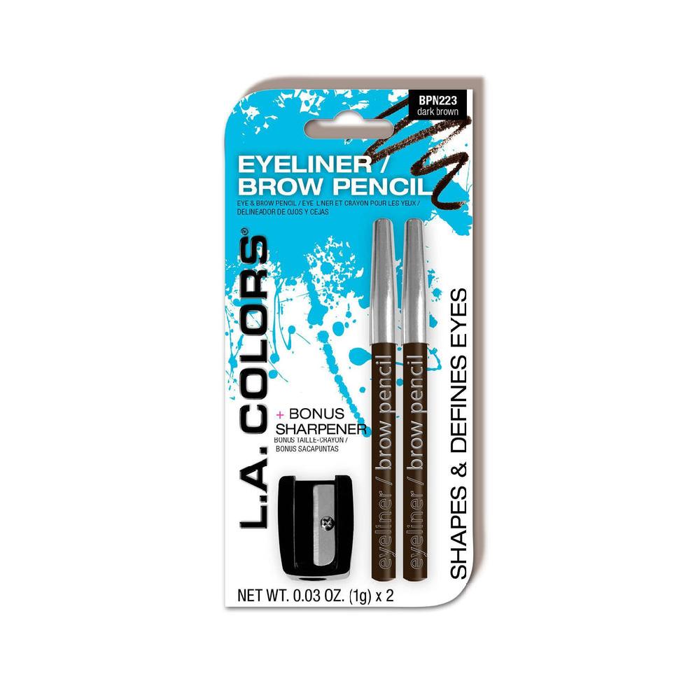 L.a. Colors Eyeliner/Brow Pencils W/ Sharpener (carded)