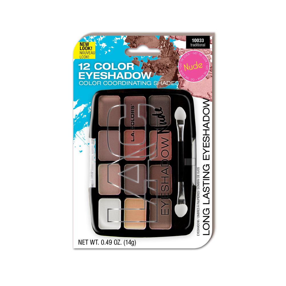 l.a. colors 12 Color Eyeshadow Palette (carded)