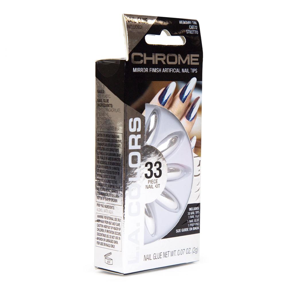 L.a. Colors Chrome Nail Tips (carded)