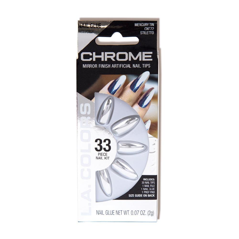 l.a. colors Chrome Nail Tips (carded)