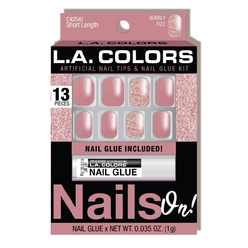 L.a. Colors L.A. Colors Glitzy Girl Nails On Artificial Nail Tip (carded)