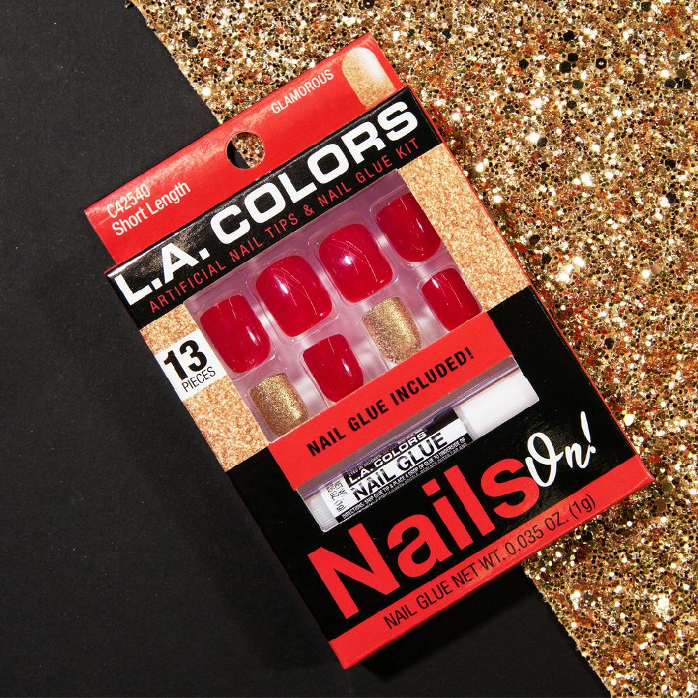 L.a. Colors L.A. Colors Glitzy Girl Nails On Artificial Nail Tip (carded)