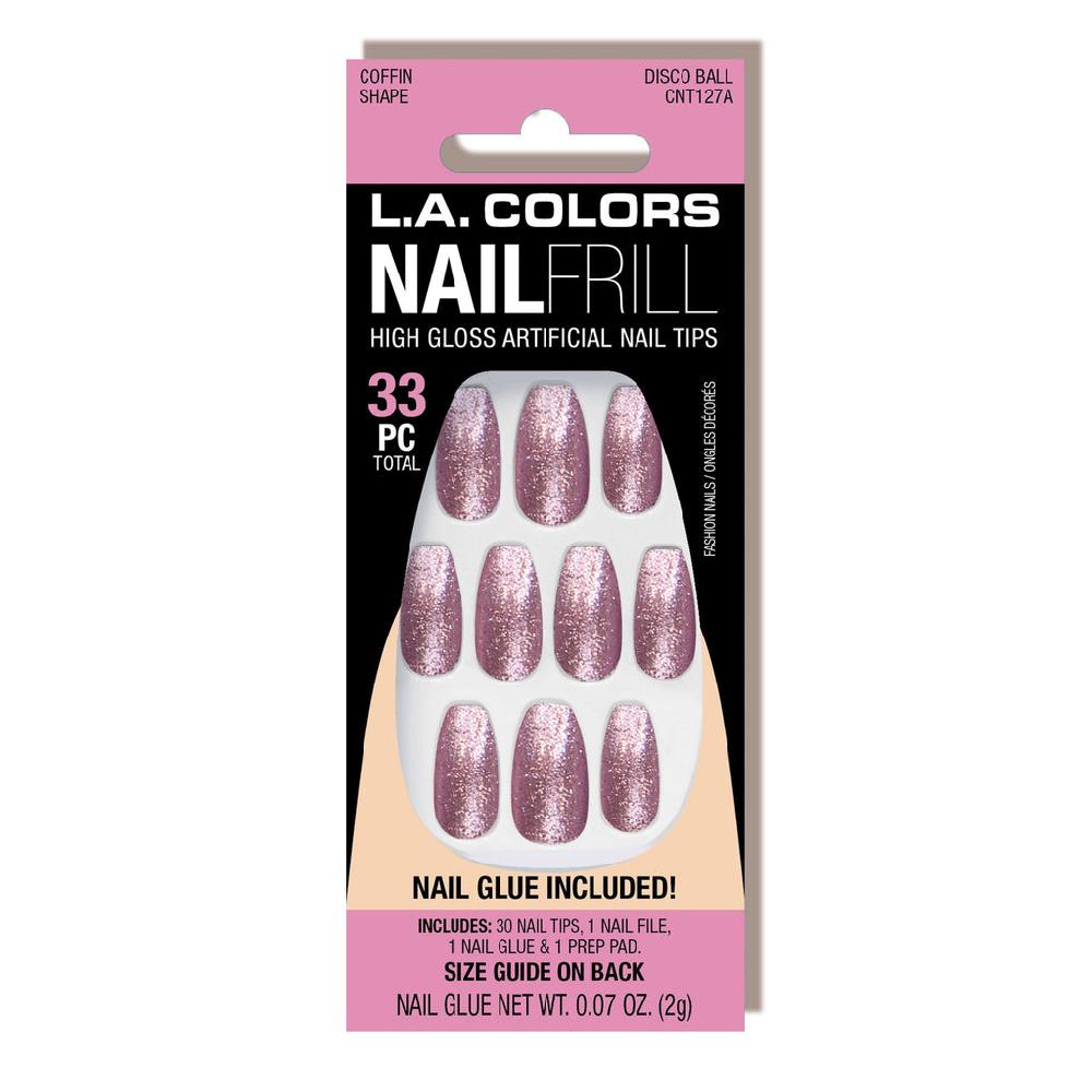L.a. Colors Nail Frill Artificial Nail Tip (carded)