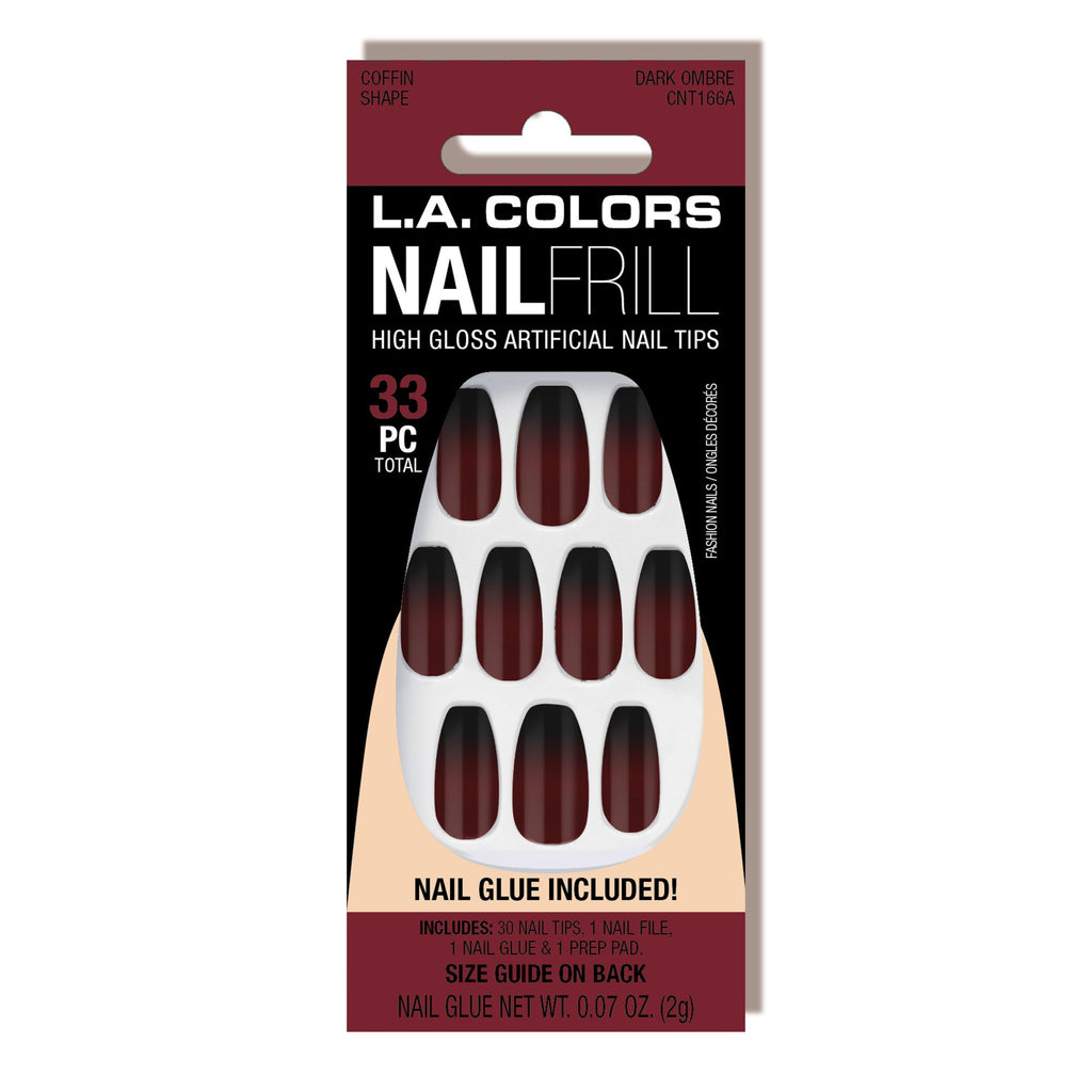 L.a. Colors Nail Frill Artificial Nail Tip (carded)