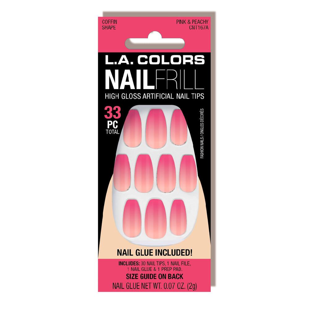 L.a. Colors Nail Frill Artificial Nail Tip (carded)