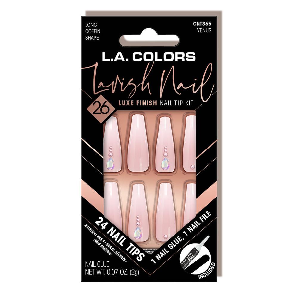 L.a. Colors Lavish Nail Luxe Finish Nail Tip Kit (carded)