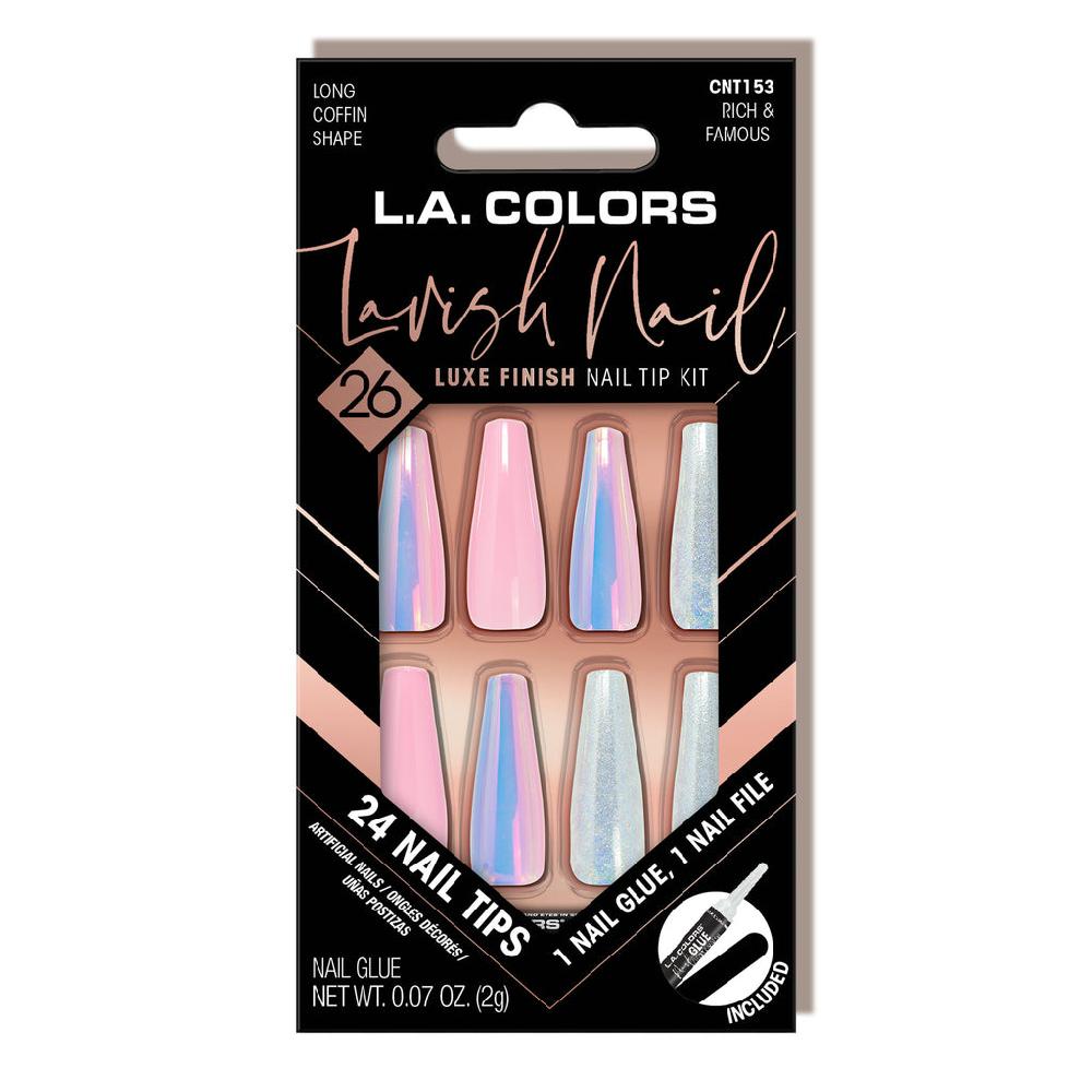 L.a. Colors Lavish Nail Luxe Finish Nail Tip Kit (carded)