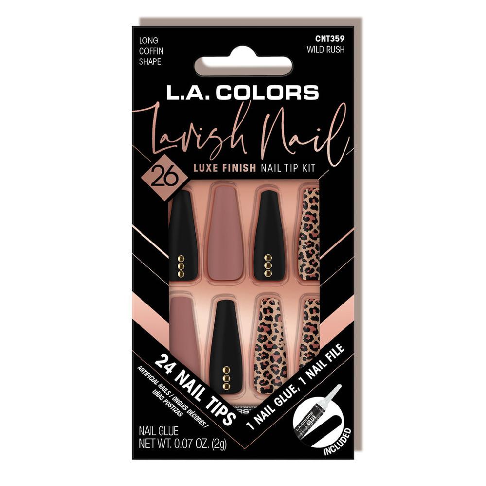 l.a. colors Lavish Nail Luxe Finish Nail Tip Kit (carded)