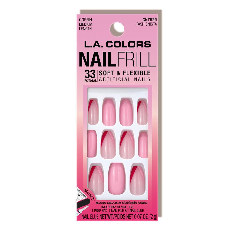 L.a. Colors Nail Frill Soft & Flexible Artificial Nails
