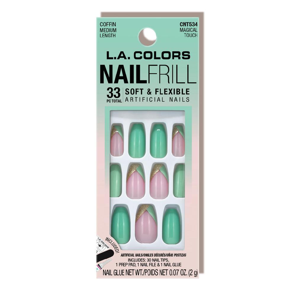 L.a. Colors Nail Frill Soft & Flexible Artificial Nails
