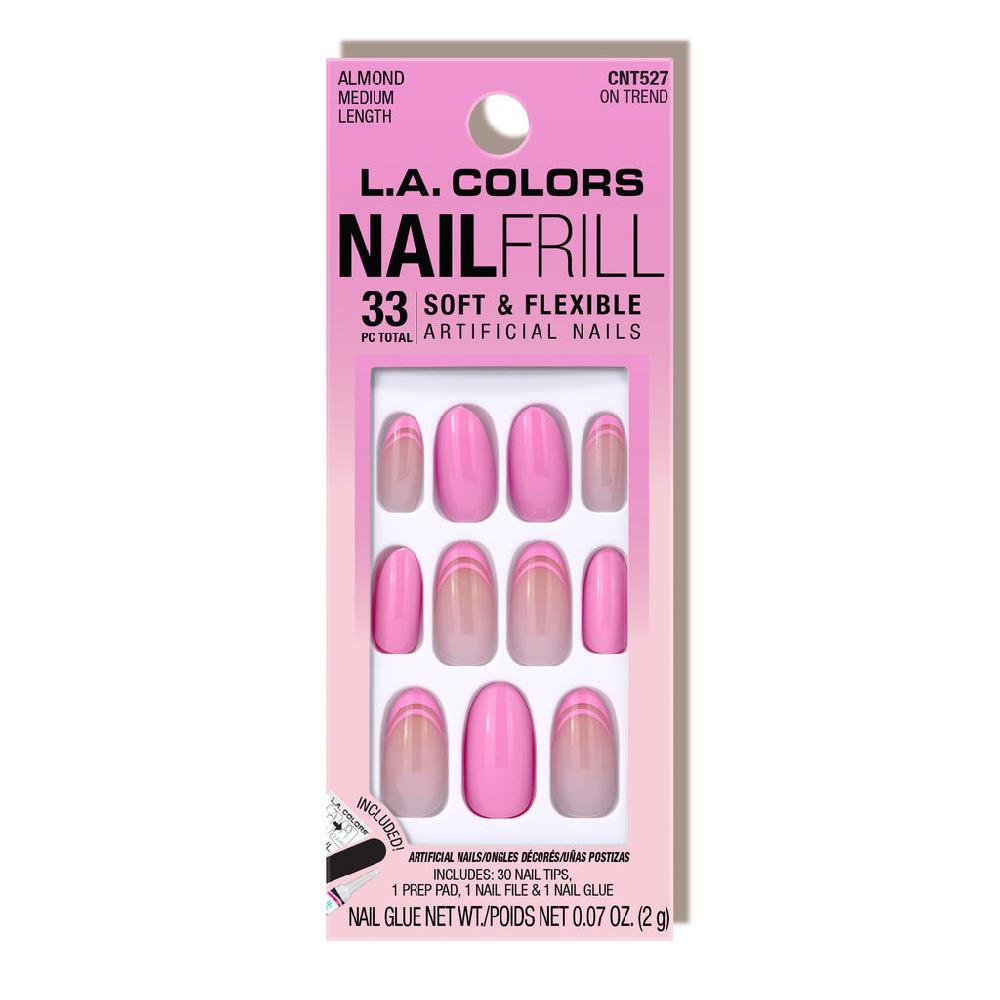l.a. colors Nail Frill Soft & Flexible Artificial Nails