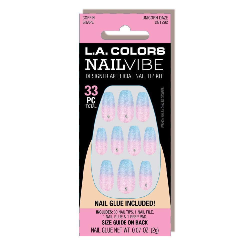 L.a. Colors Nail Vibe Designer Artificial Nail Tip (carded)