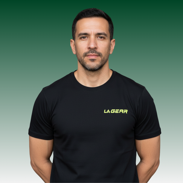 l.a. gear LA Gear Men's Performance Logo Tee | Black