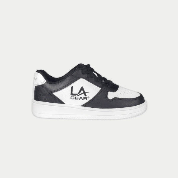 l.a. gear LA Gear Kids Edge Lowtop | Black x White Logo