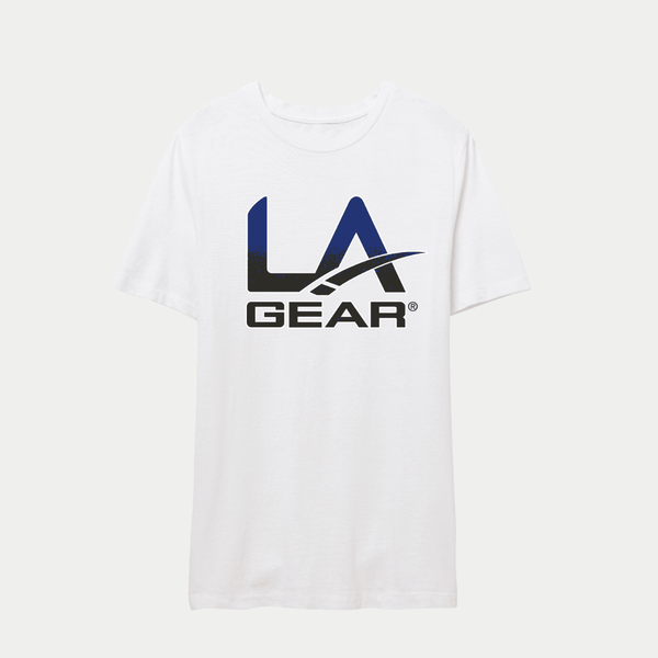 L.a. Gear LA Gear Men's Short Sleeve Classic Logo Tee | Blue X Black Gradient
