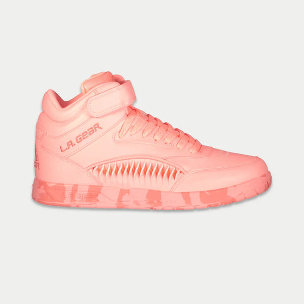 l.a. gear LA Gear Women's Flame Hightop | Neon Peach Glow