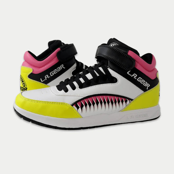 L.a. Gear LA Gear Women's Flame Retro Hightop | Black X Pink X Lime