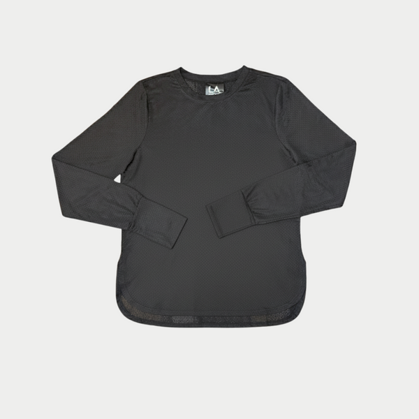 L.a. Gear LA Gear Women’s Long Sleeve Mesh Tee | Black