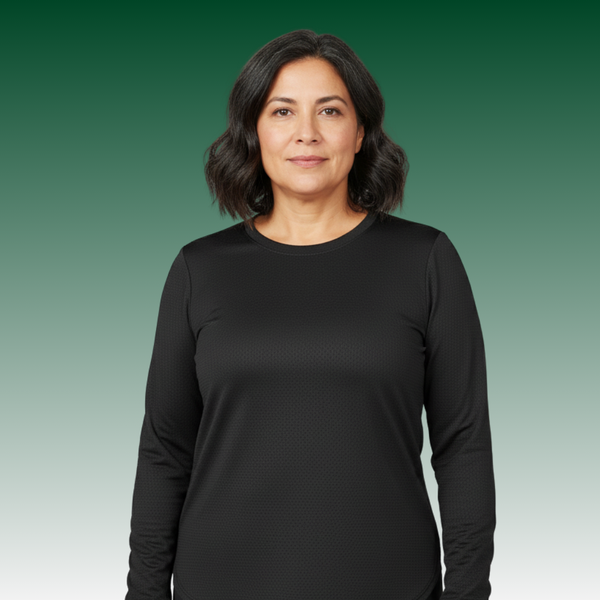 l.a. gear LA Gear Women’s Long Sleeve Mesh Tee | Black