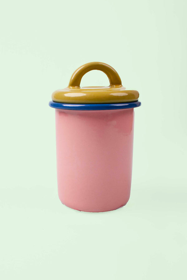 Bornn Enamel Jar - PINK Bornn Enamel Jar - PINK