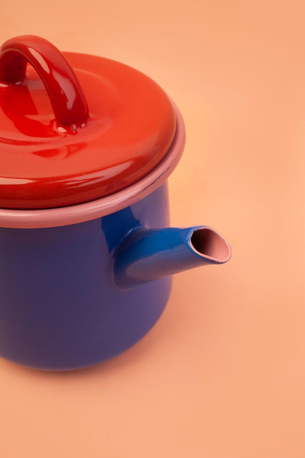 Bornn Enamel Tea Pot - BLUE